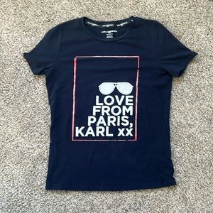 Karl Lagerfeld Love from Paris Women's XS Tee